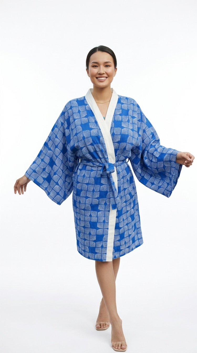 blue vision kimono
