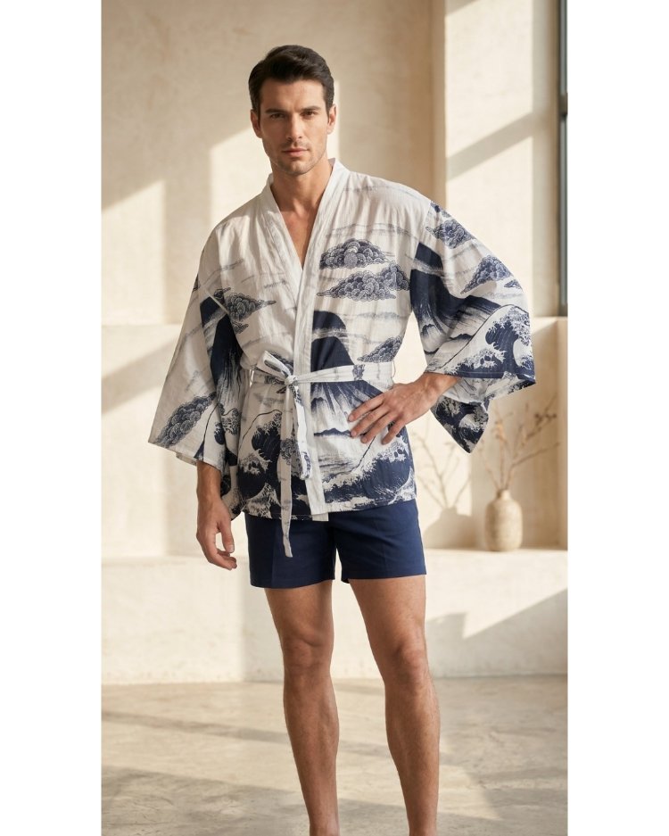 Indigo Wave Kimono 