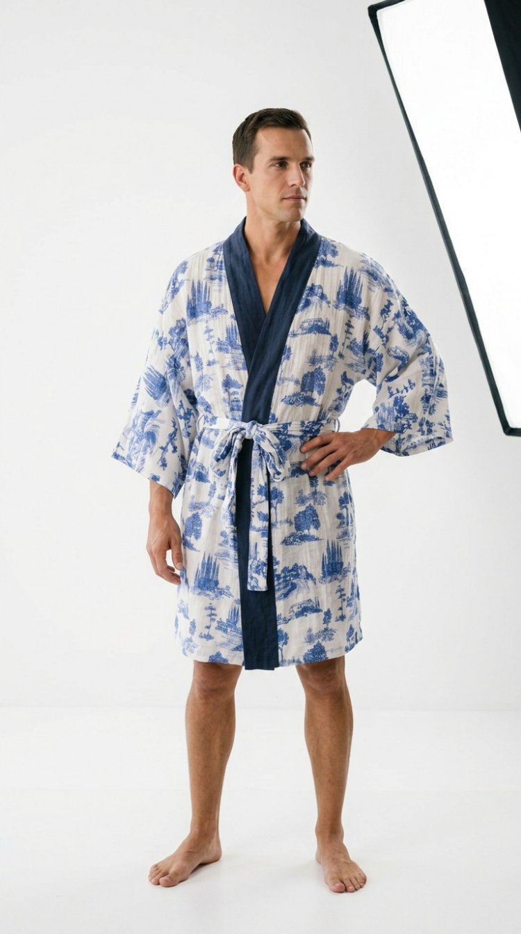 Indigo Garden Kimono