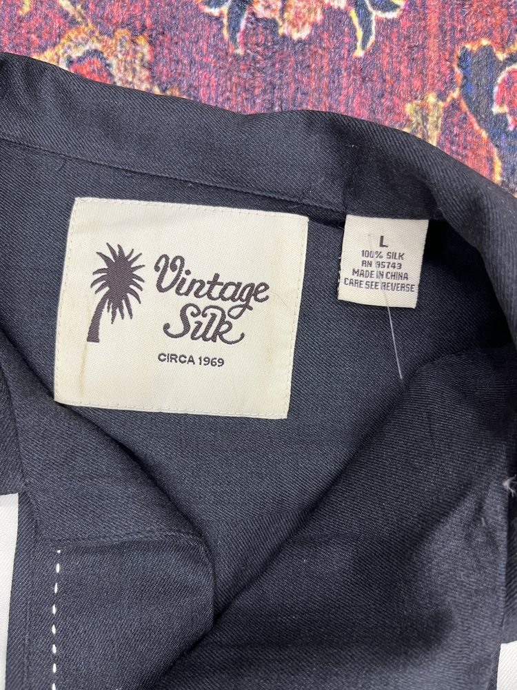 Vintage Silk %100 İpek Gömlek