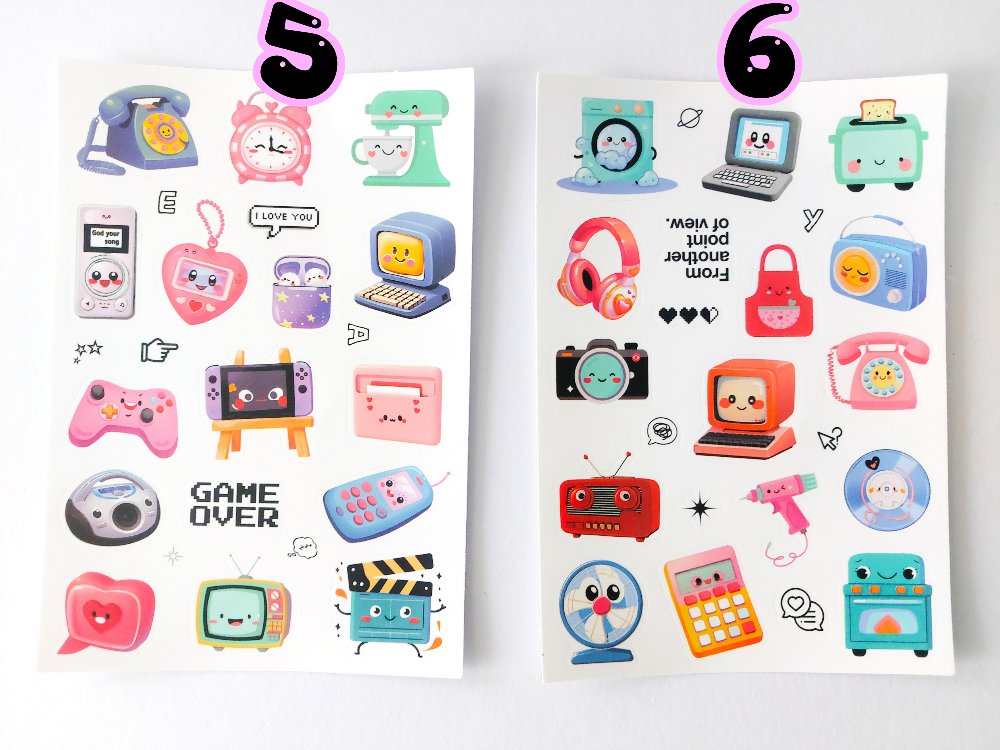 Sevimli Sticker Sayfaları 