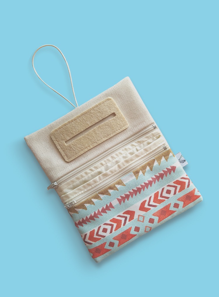 Naturel Boho Kanvas Tütün Çantası