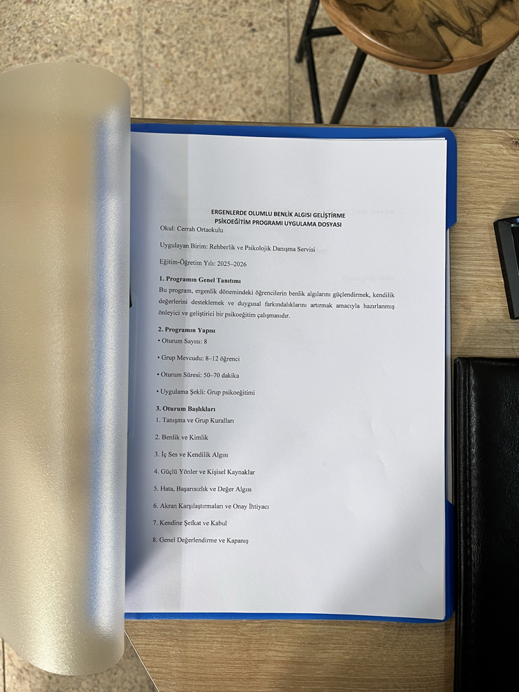 Ergenlerde olumlu benlik algısı geliştirme psiko eğitim programı