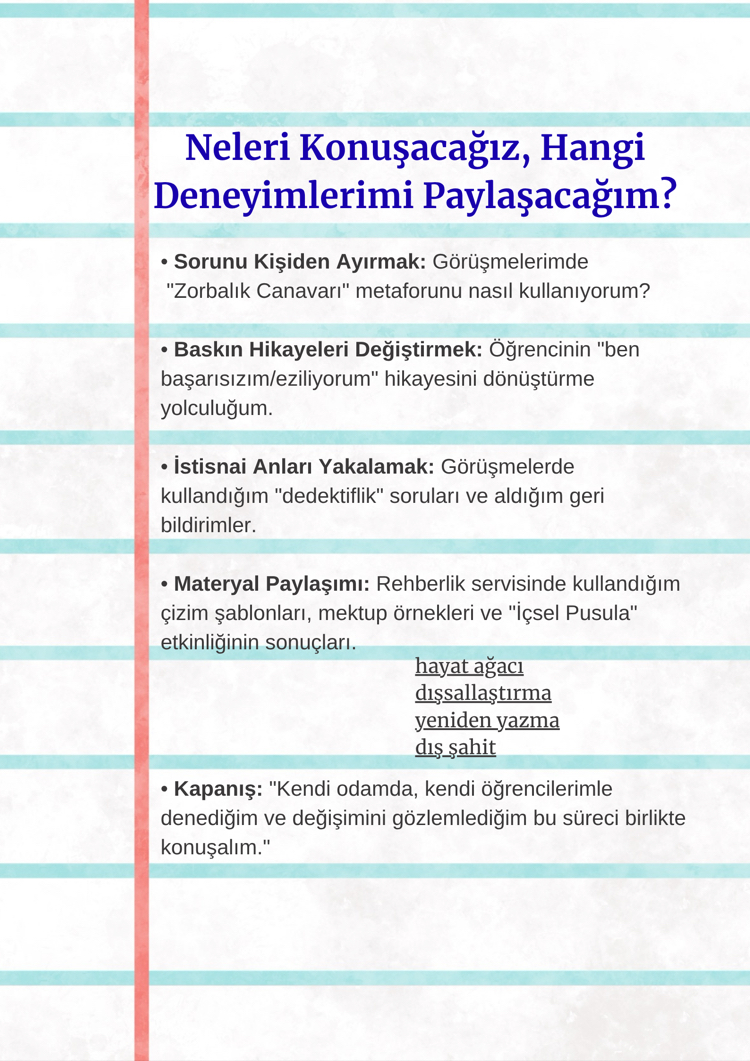 Narrative Deneyimler: Zorbalıkla Mücadele&Benlik Algısı