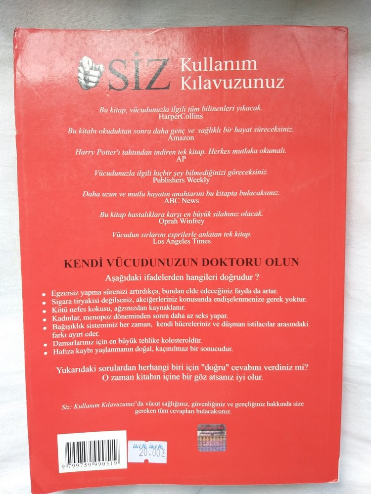 Siz: Kullanım Kılavuzunuz - Michael Roizen & Mehmet Oz