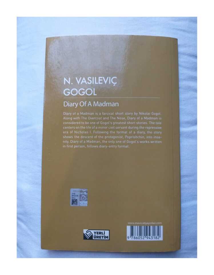 Diary Of A Madman - Nikolay Vasilievich Gogol