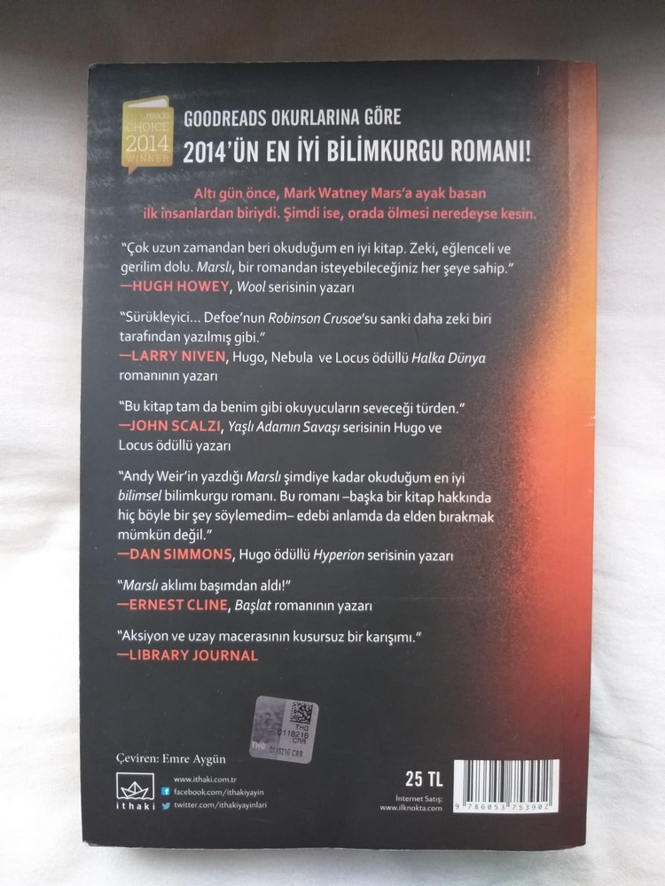 Marslı - Andy Weir