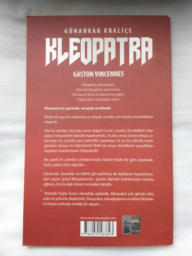 Günahkar Kraliçe Kleopatra - Gaston Vincennes