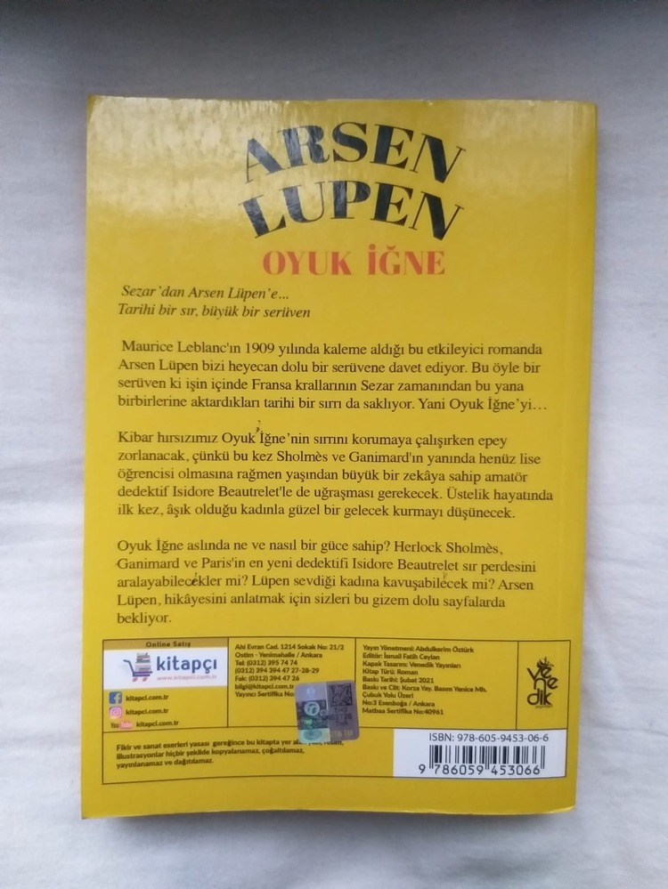 Arsen Lüpen - Oyuk İğne - Maurice Leblanc