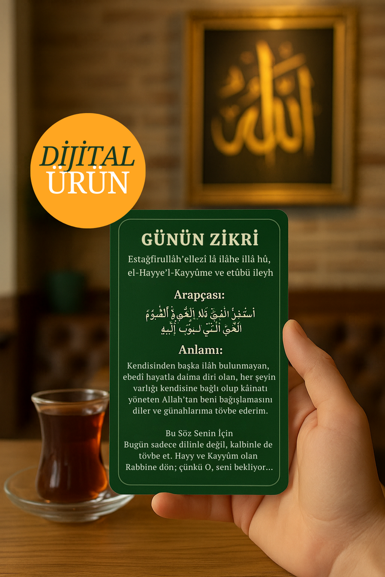 30 Günlük Dijtial Zikir Kartları – Her Güne Bir Zikir ve İlham Mesajı (Dijital Ürün)