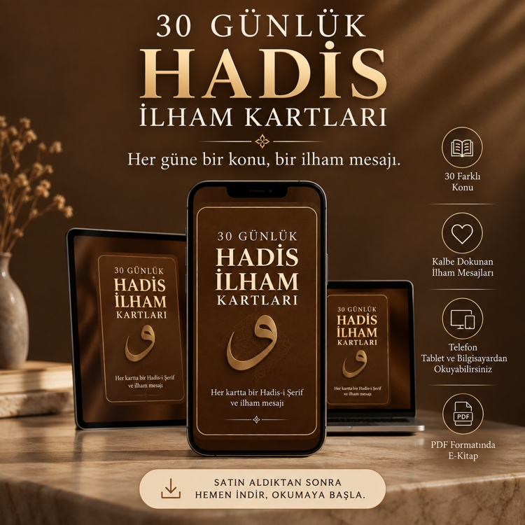 30 Günlük Dijital Hadis Kartları - Her Güne Bir Zikir