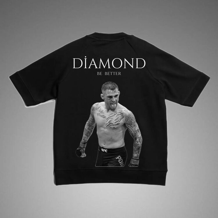 Dustin Poirier Diamond Siyah Oversize T-shirt 
