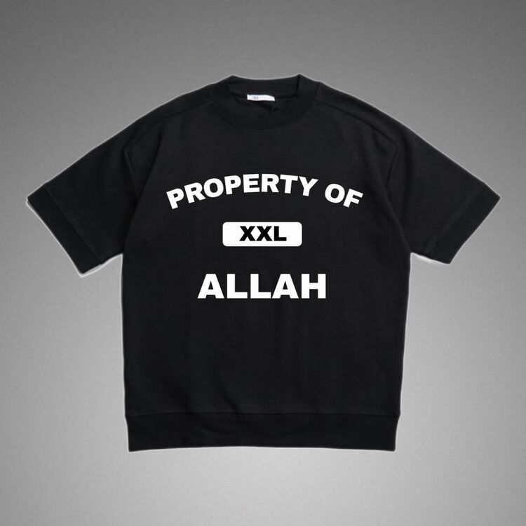 Property Of XXL Tyson Oversize Siyah T-shirt