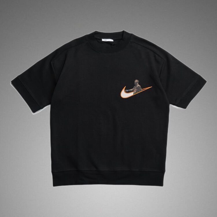 Conor Mcgregor Nike Logolu Oversize Siyah T-shirt