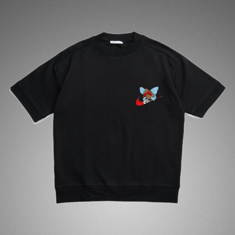 Muhammed Ali Nike Logolu Oversize Siyah T-shirt 