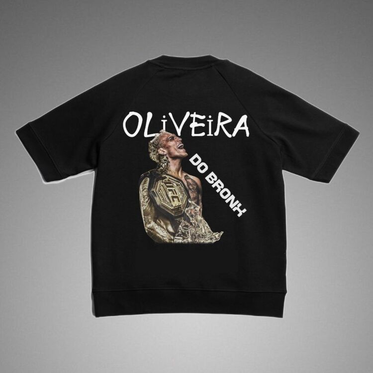 Charles Oliveira Oversize Siyah T-shirt 