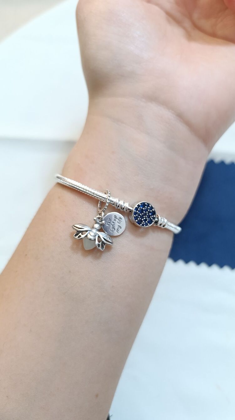 Gümüş Ateş Böceği Charm