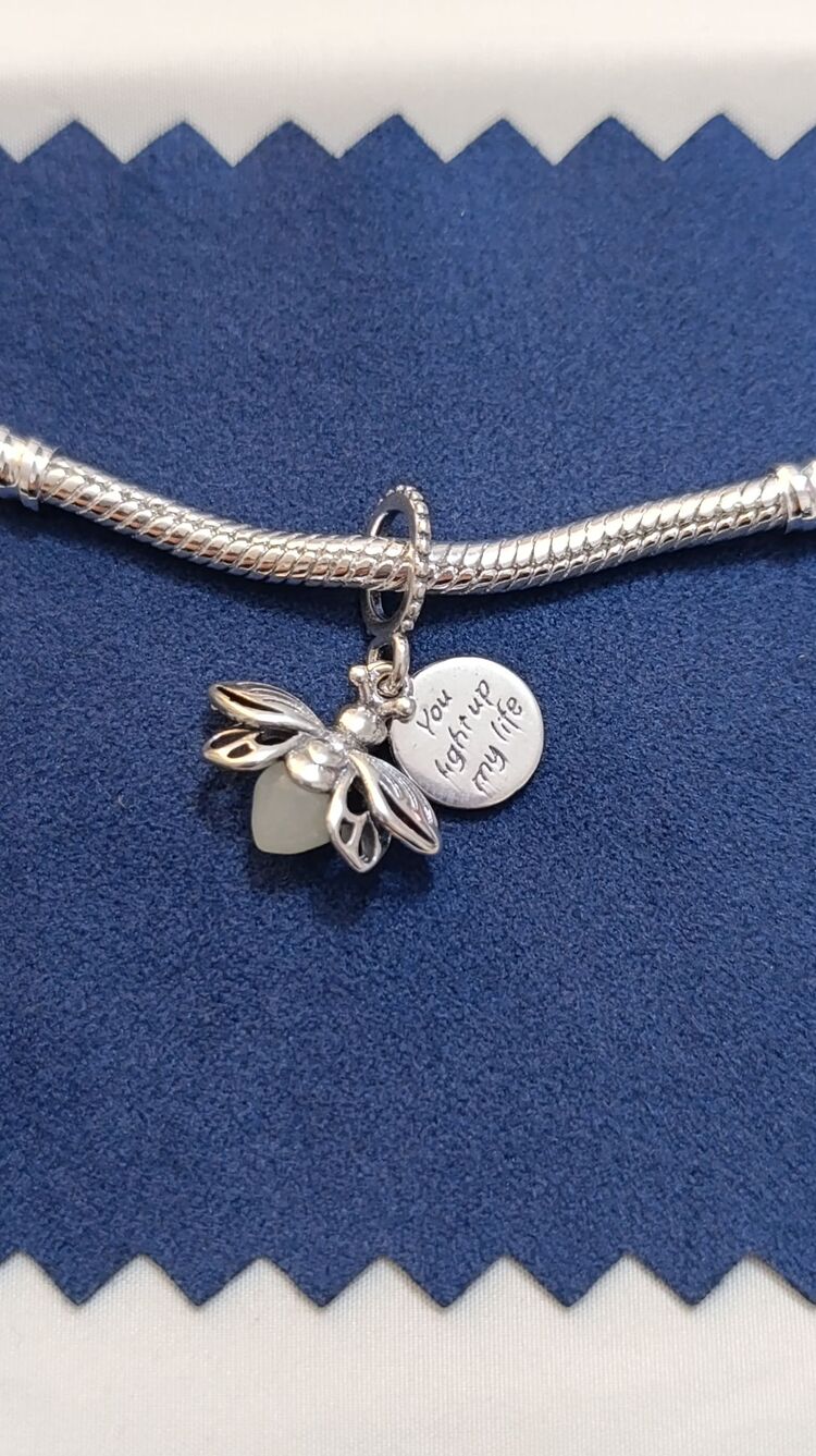 Gümüş Ateş Böceği Charm