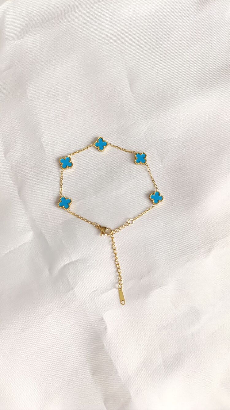 Van Cleef Mavi- Gold Bileklik
