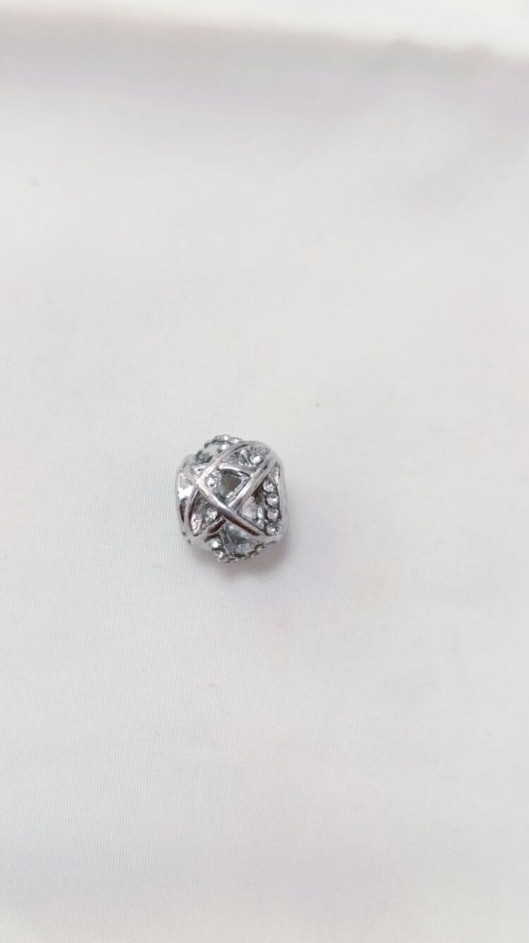 Yuvarlak Taşlı Charm