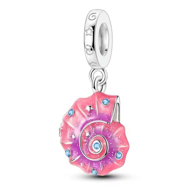 Gümüş Pembe İstiridye Charm