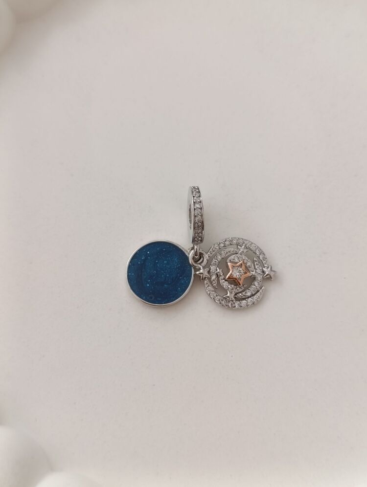 İki Tonlu Kayan Yıldız Charm