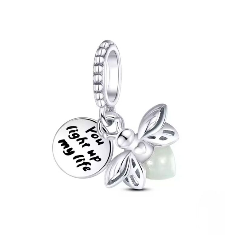 Gümüş Ateş Böceği Charm