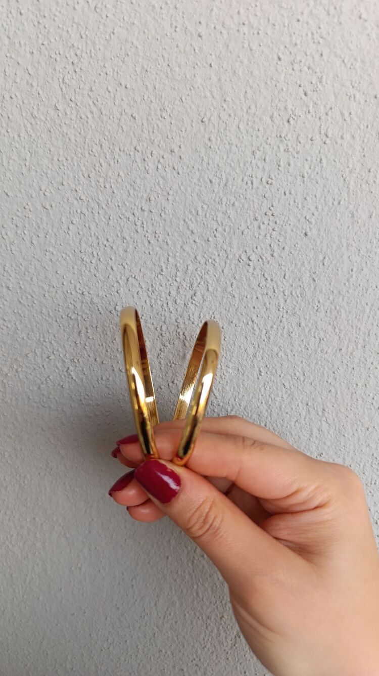 Çelik Gold Kare Ajda Bilezik
