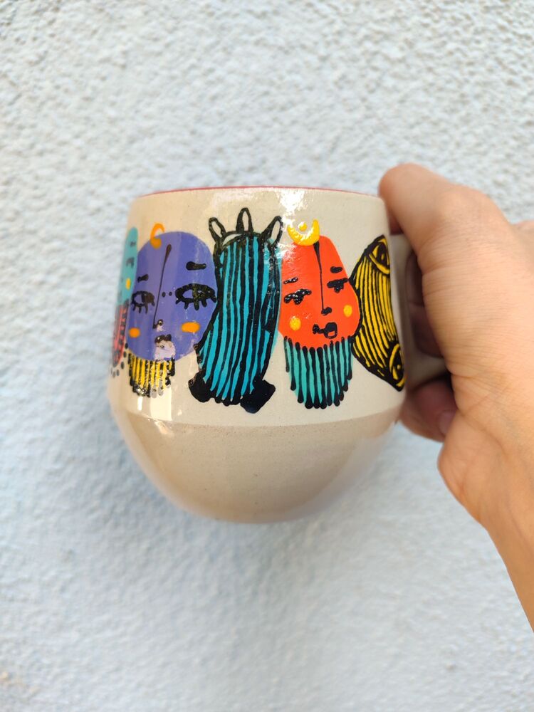 stoneware yüz kupa/adet