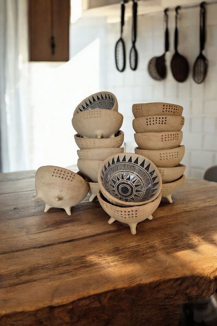 3lü - ayaklı mini kase set
