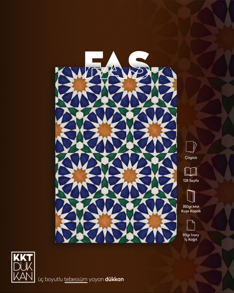 Fas Defter (Amerikan Cilt Çizgisiz/ Soft Touch)