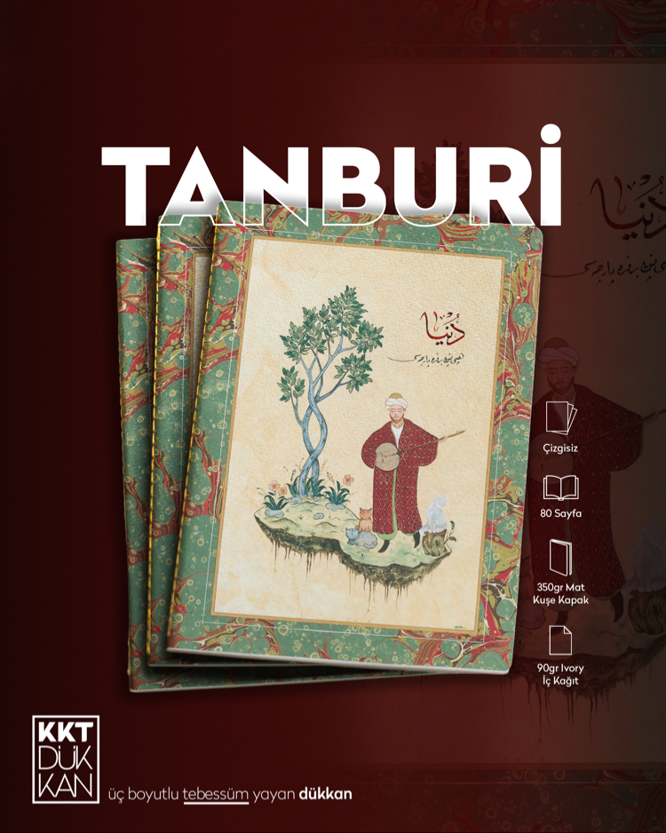 Tanburi Defter (Dikişli Cilt Çizgisiz/ Soft Touch)