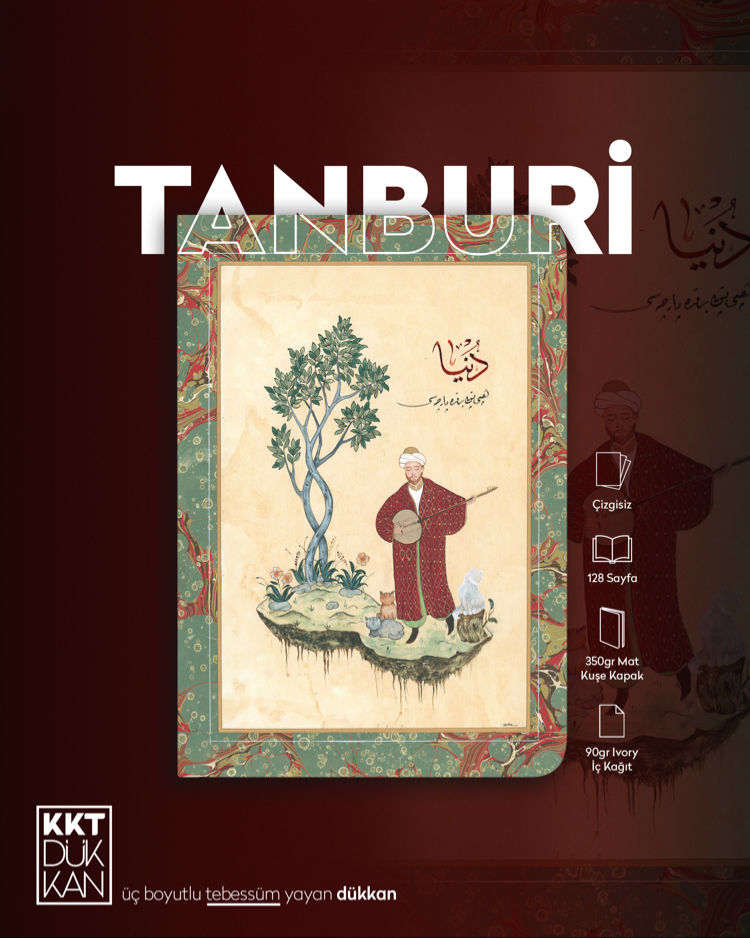 Tanburi Defter (Amerikan Cilt Çizgisiz/ Soft Touch)
