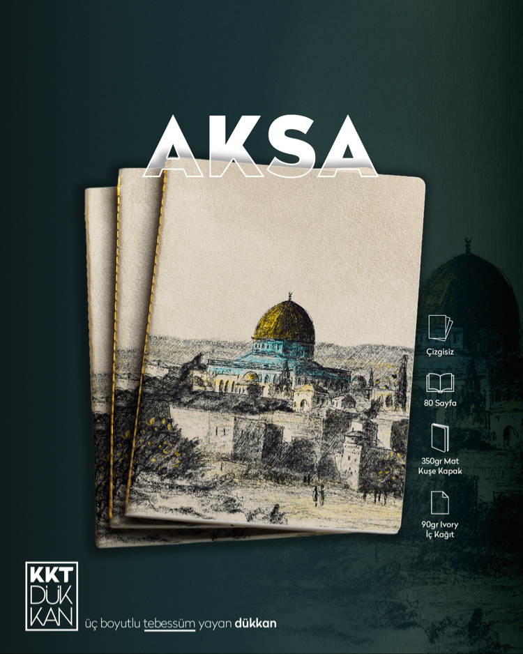 Aksa Defter (Dikişli Cilt Çizgisiz/ Soft Touch)