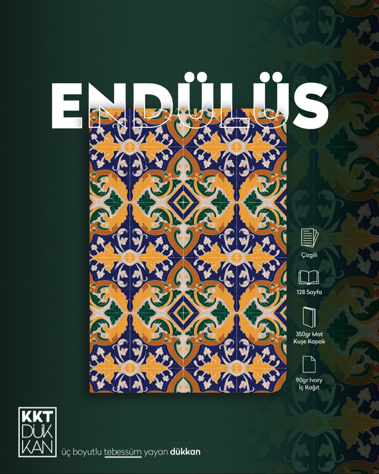 Endülüs Defter (Amerikan Cilt Çizgili/ Soft Touch)