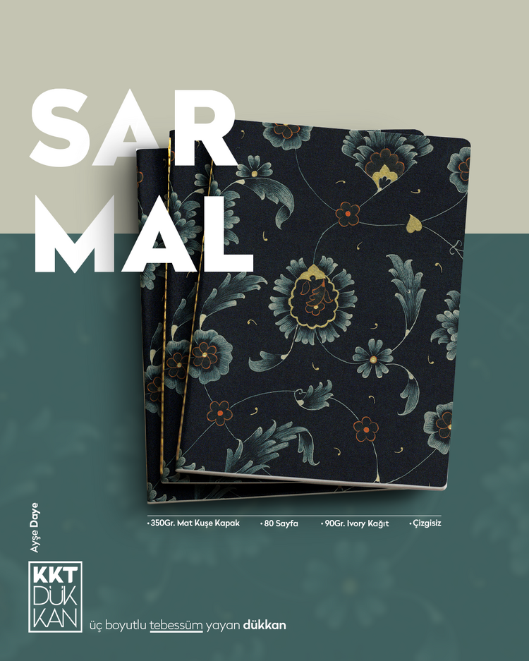 Sarmal Defter (Çizgisiz/ Dikişli Cilt)
