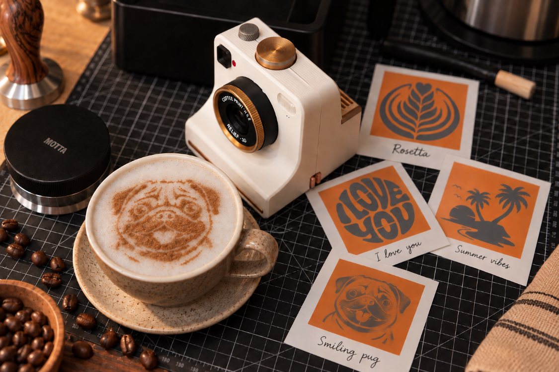 KLON Latte Art Camera – Coffee Art Kahve Süsleme ve Desen Aparatı