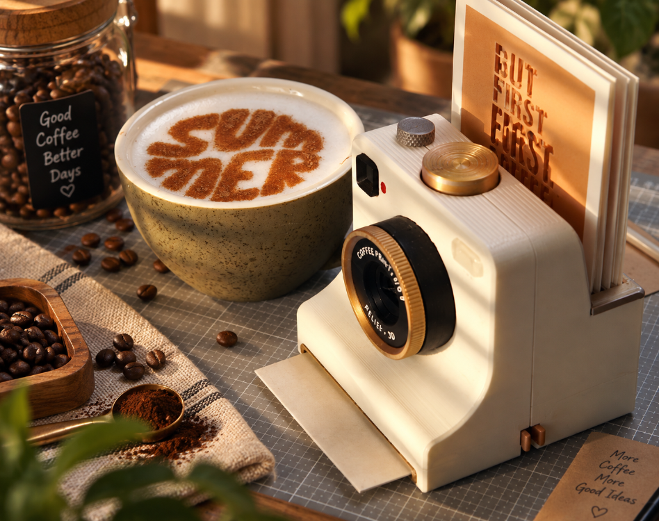 KLON Latte Art Camera – Coffee Art Kahve Süsleme ve Desen Aparatı