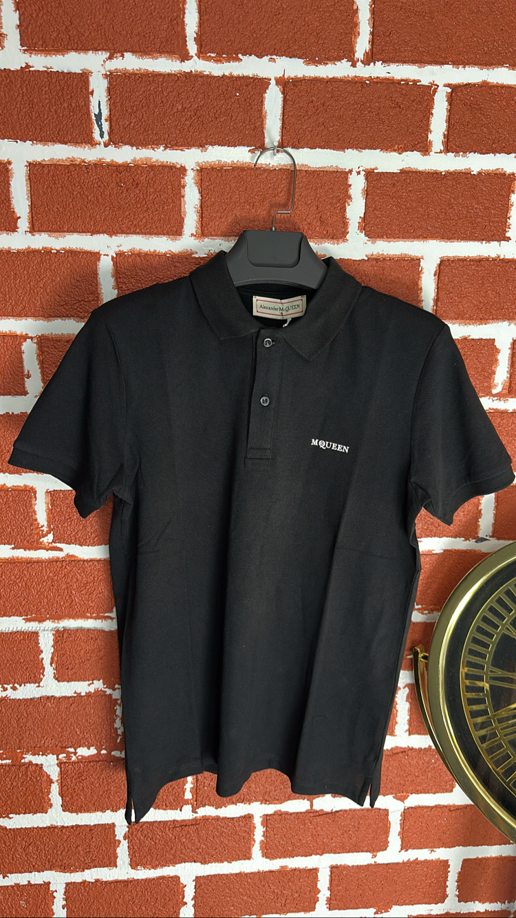 Siyah Polo Yaka T-Shirt - Premium Kalite
