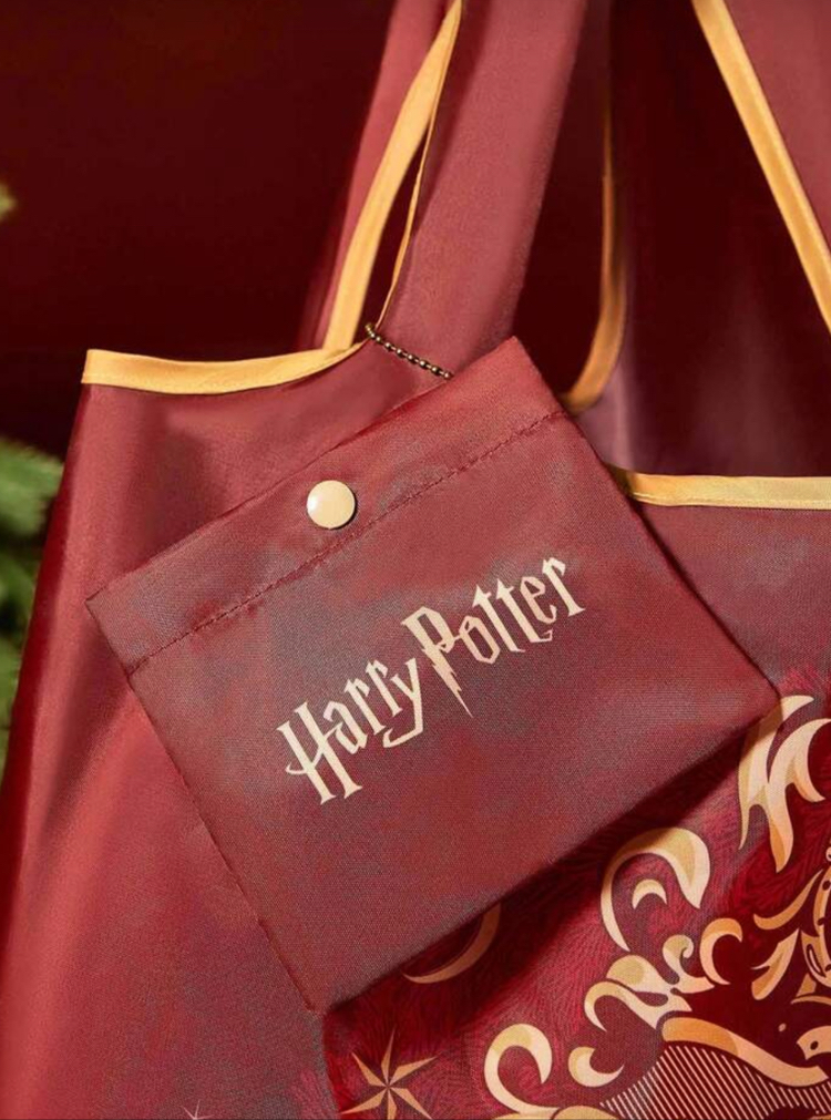  X SHEGLAM Harry Potter Badge Printed Bez Çanta