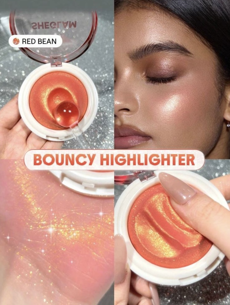 SHEGLAM Glowchi Bouncy Highlighter - Red Bean