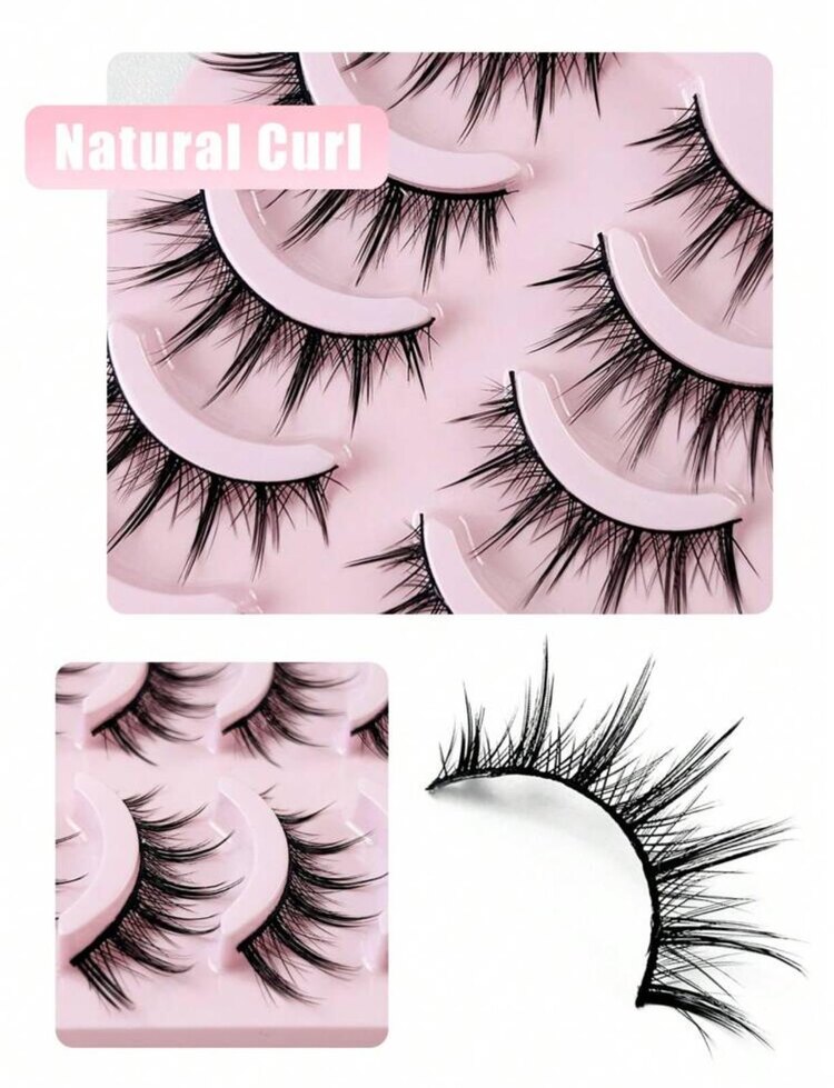 Cute Manga Lash 5 Çift Takma Kirpik Seti