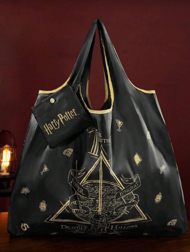  X SHEGLAM Harry Potter Badge Printed Bez Çanta