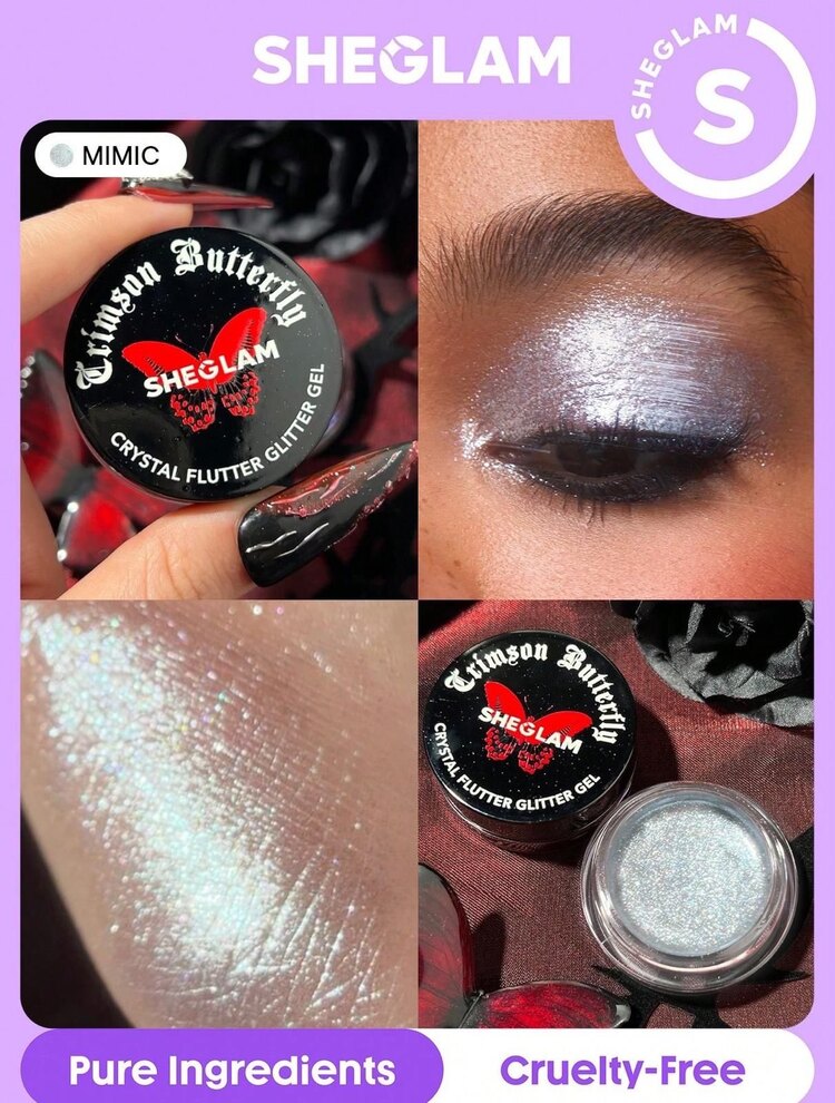 Crystal Flutter Glitter Jel Y2K Simli Far - Mimic