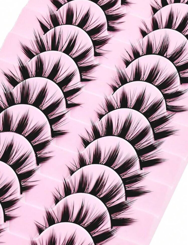 10 lu Y2K Manga Lashes Japanese Cosplay Makeup Eyelashes