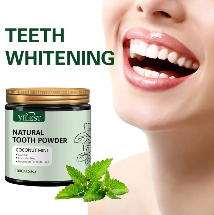 YILEST Natural Coconut Oil & Mint Beyazlatıcı Diş Tozu