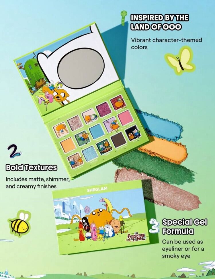 Adventure Time x SHEGLAM Palet Far