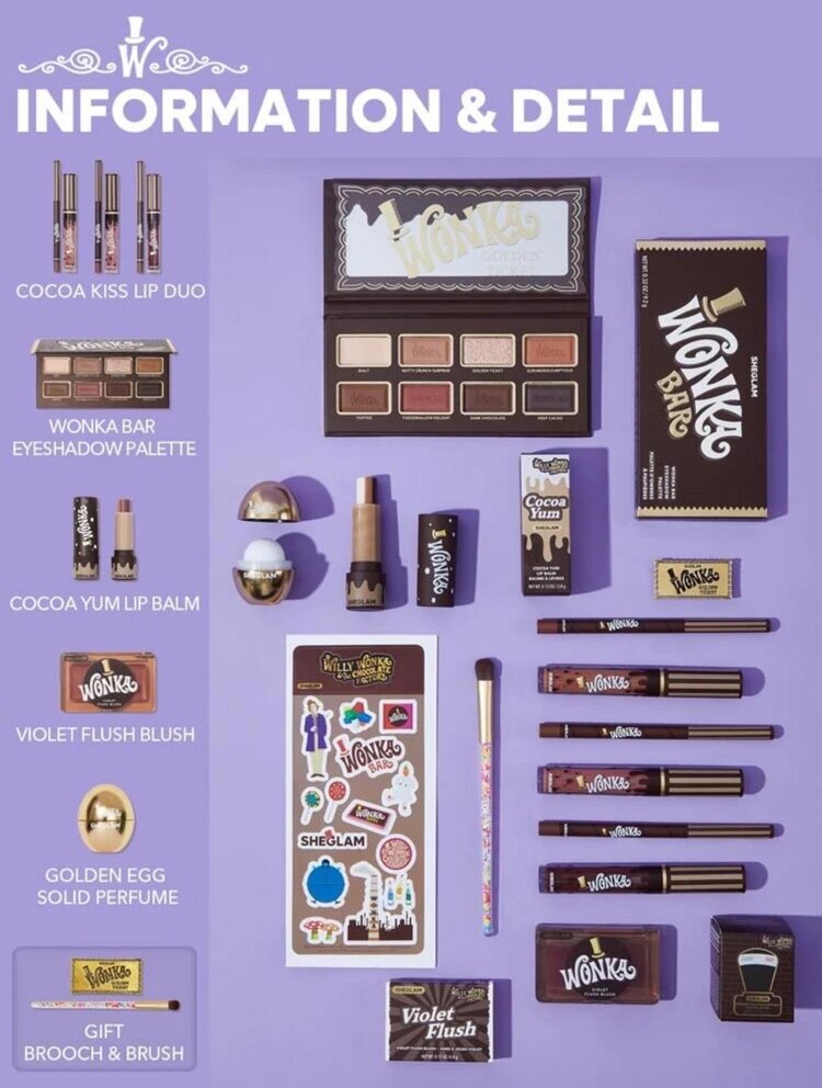 Sheglam Willy Wonka Full Collection Makyaj Seti
