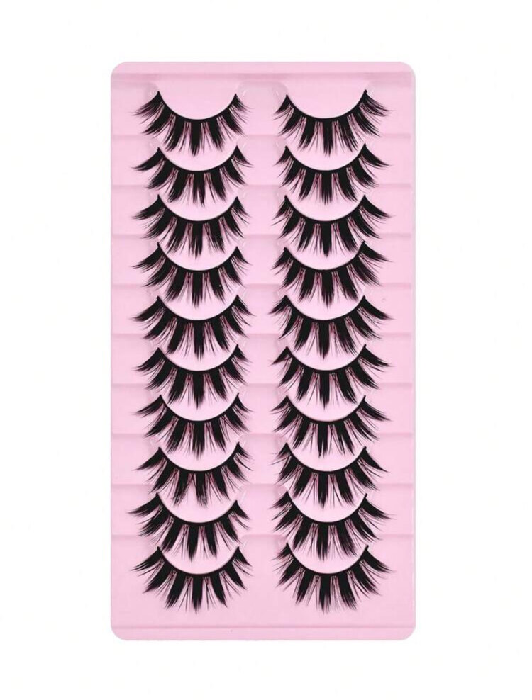 10 lu Y2K Manga Lashes Japanese Cosplay Makeup Eyelashes
