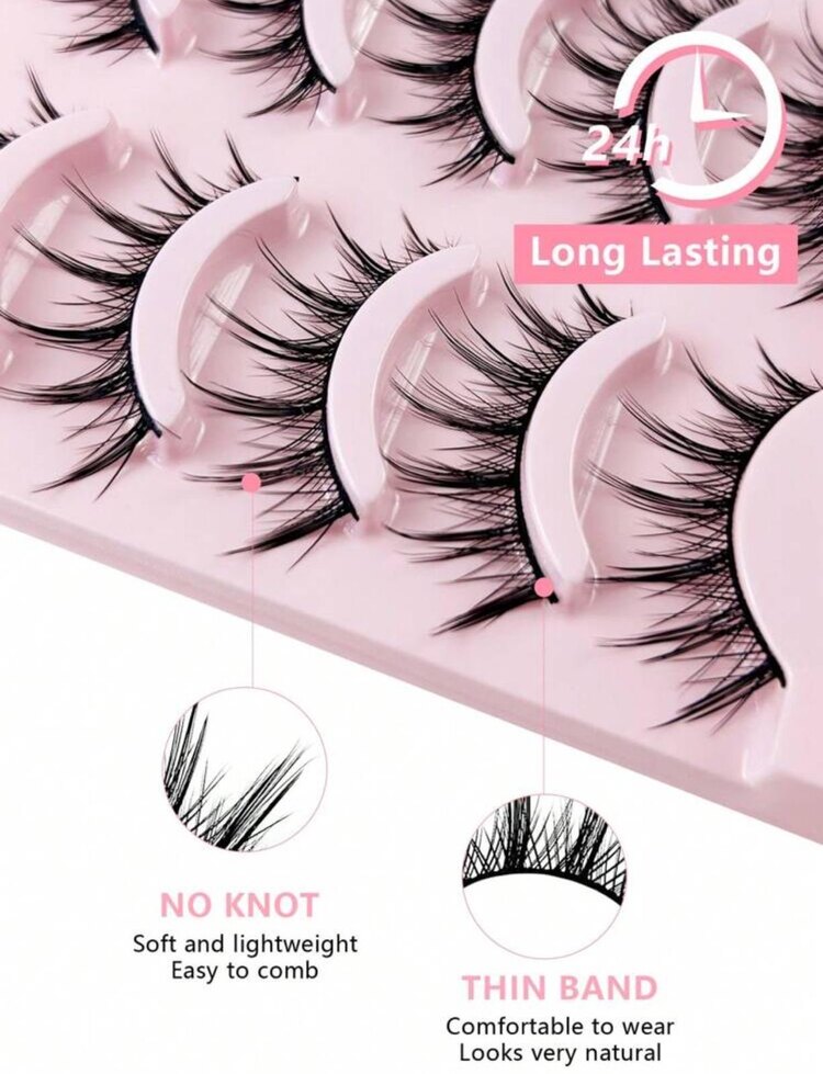 Cute Manga Lash 5 Çift Takma Kirpik Seti